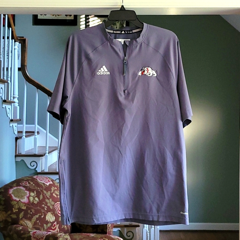 Mens Adidas bulldog coach's top.